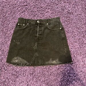 Black denim BDG mini skirt